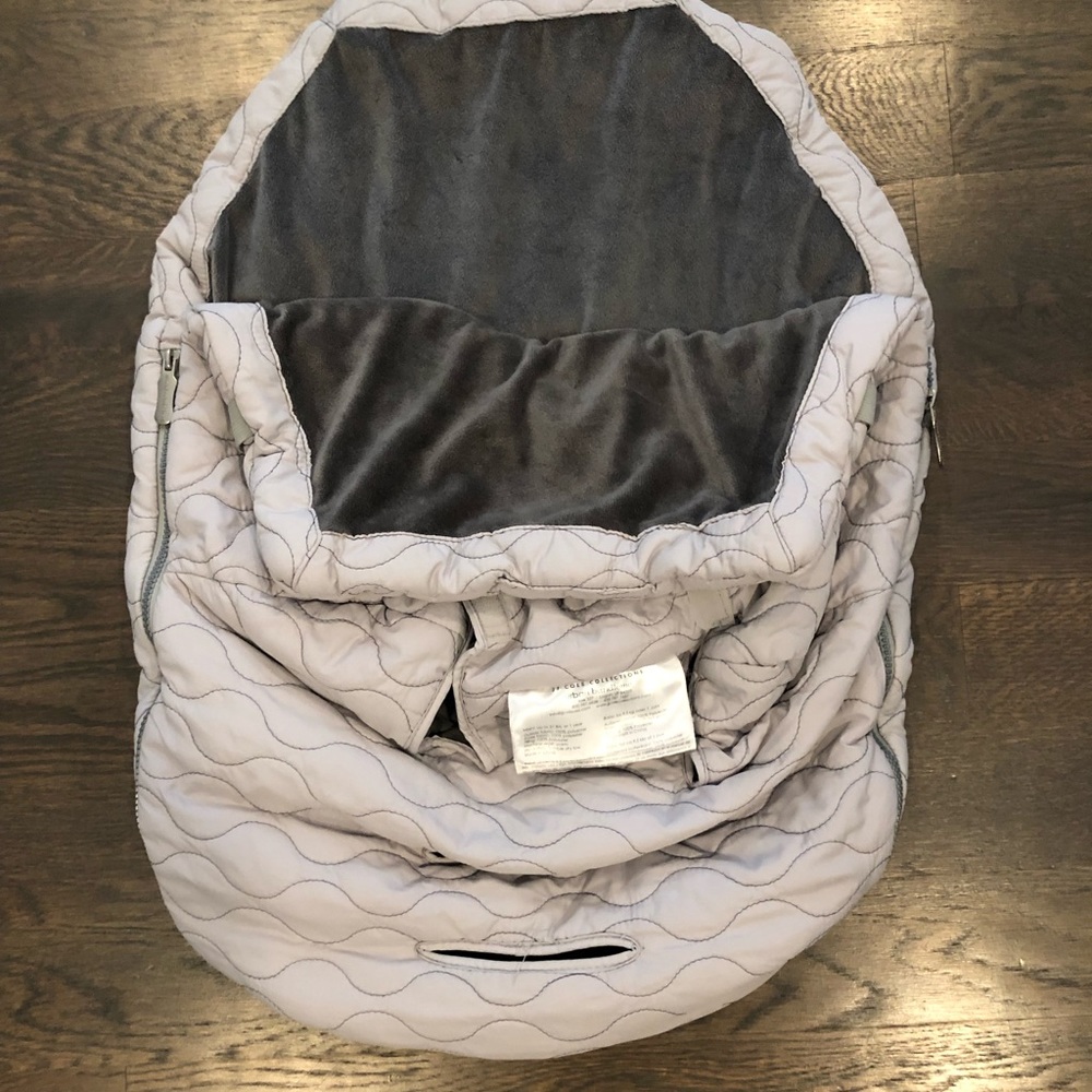 Grey babe car seat cover